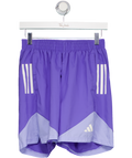 adidas Purple Own The Run Base Shorts UK S