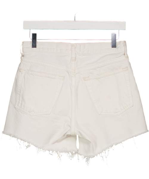 AGOLDE White Denim Parker Long Short W25