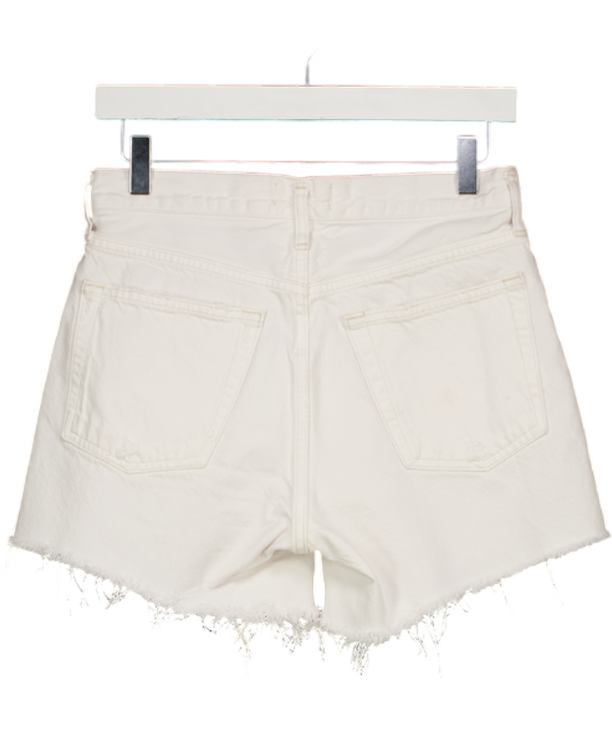AGOLDE White Denim Parker Long Short W25