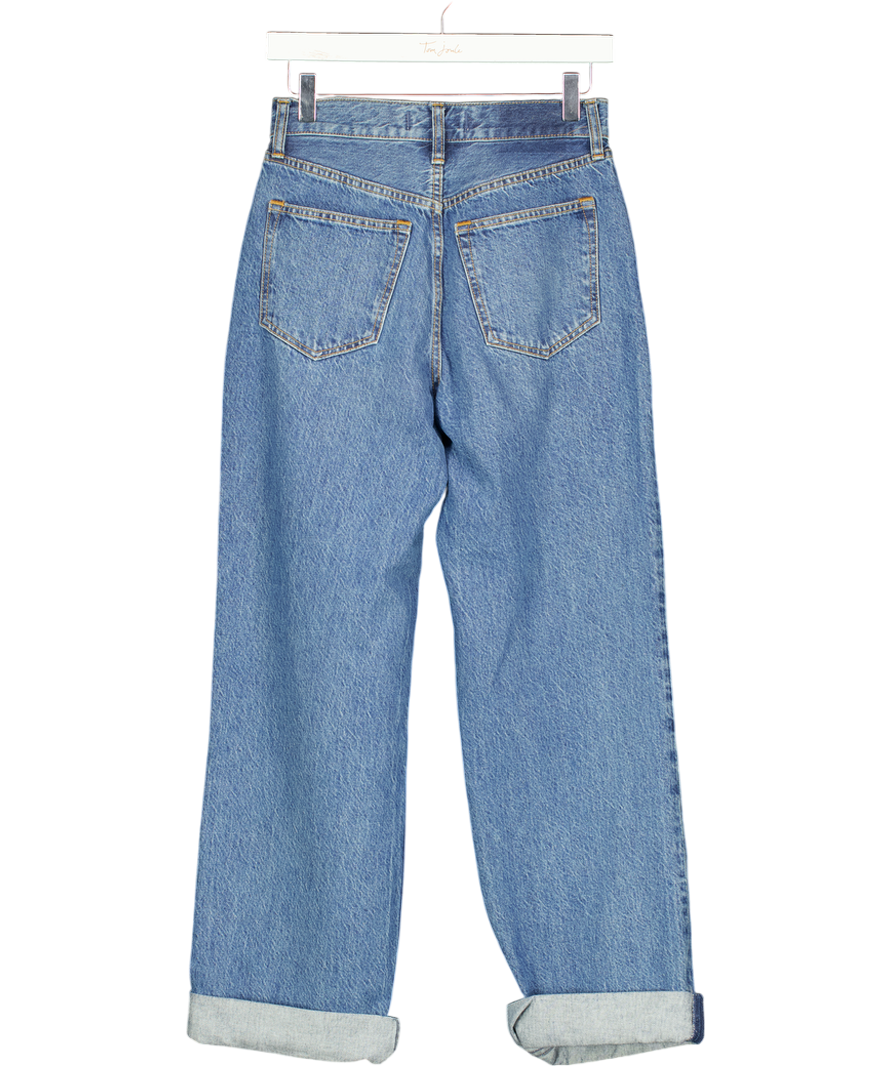 ABERCROMBIE & FITCH Mid- Blue The Loose High Rise Jeans W24