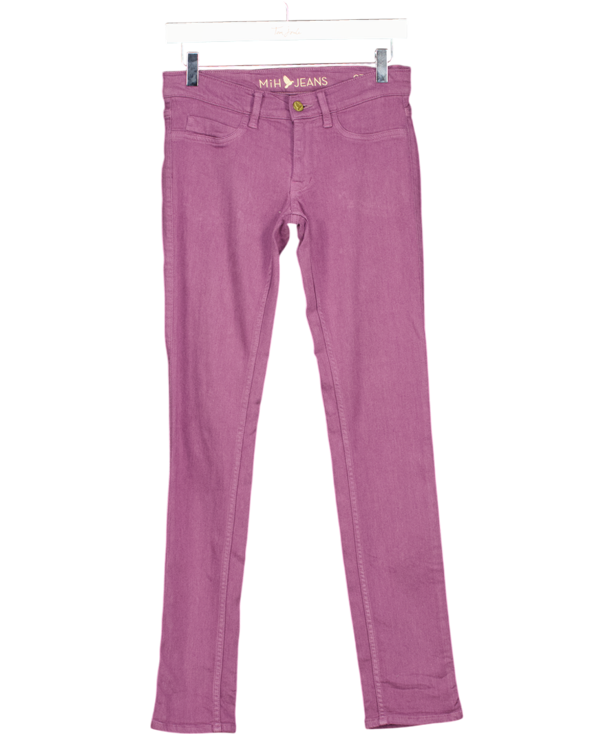 MIH Jeans Purple Vienna Low Rise Super Skinny Jeans W27