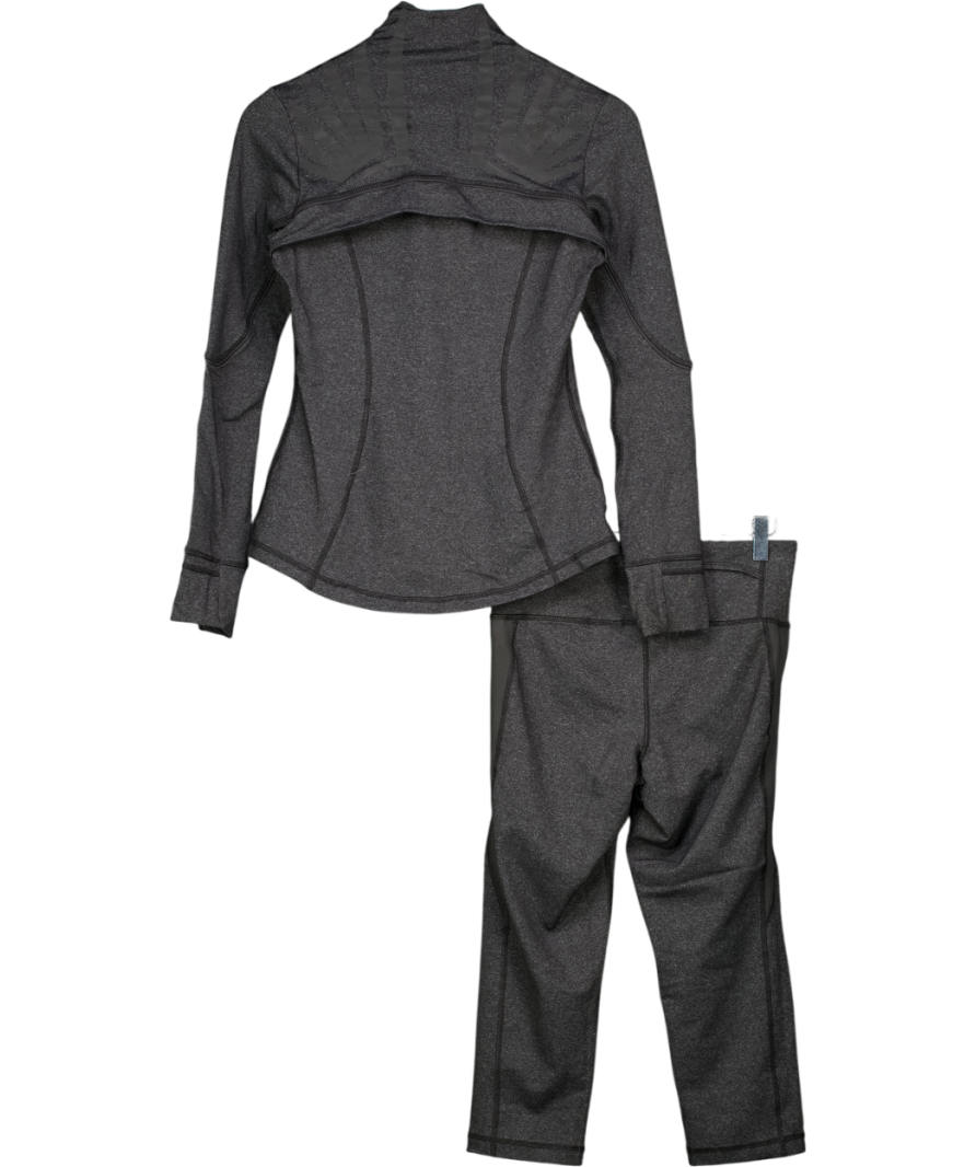 Sport FX Grey Zip Up Sports Jacket And Leggings Set UK 10