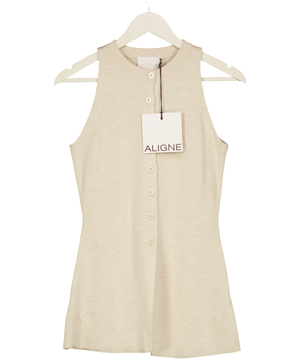 ALIGNE Beige Talullah Knitted Vest UK 8