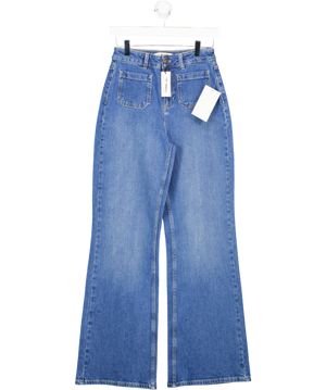 Nobody's Child Blue High Rise Highbury Flare Jeans UK 8
