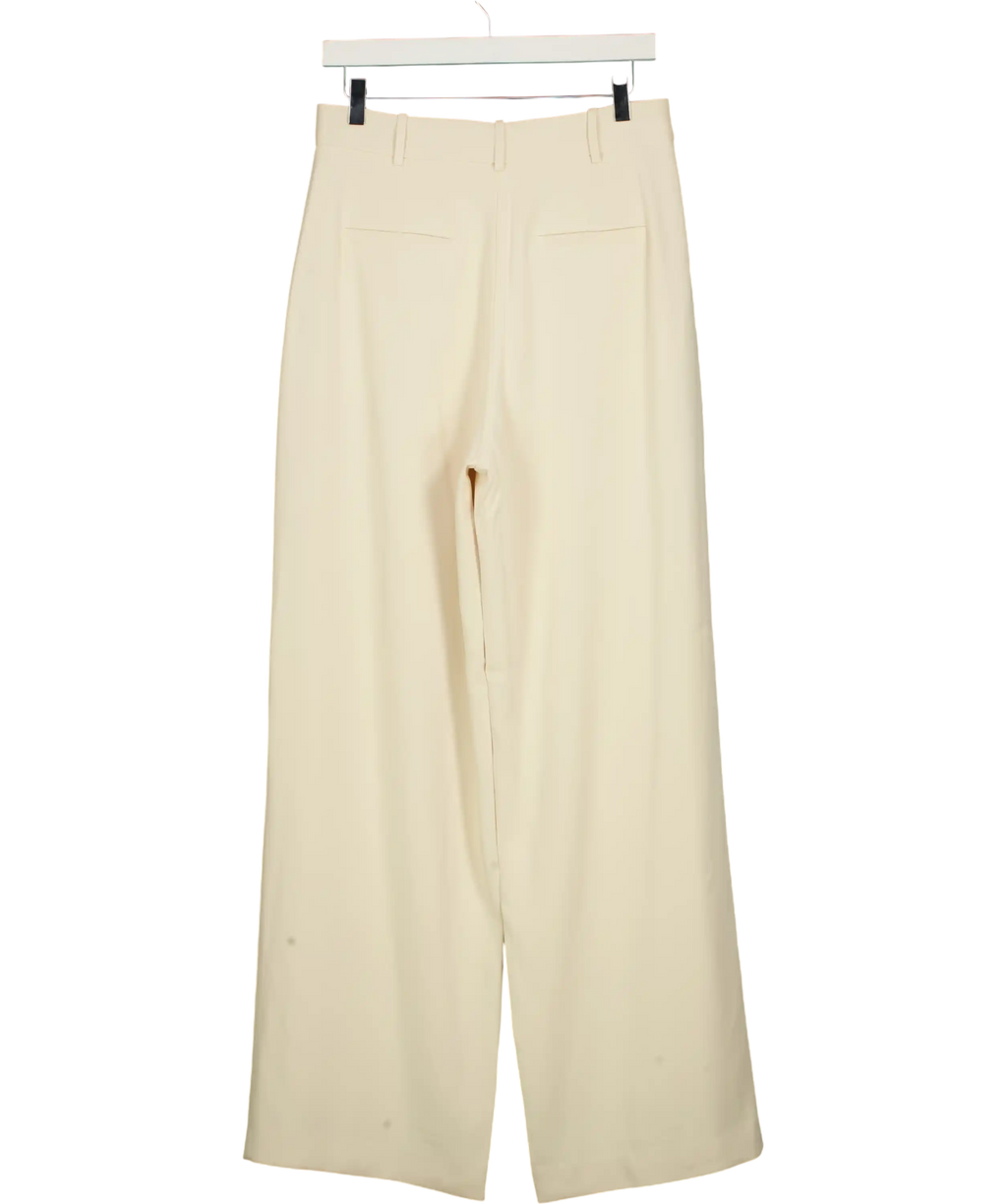 French Connection Harrie Tailored Trousers Classic Cream UK 12