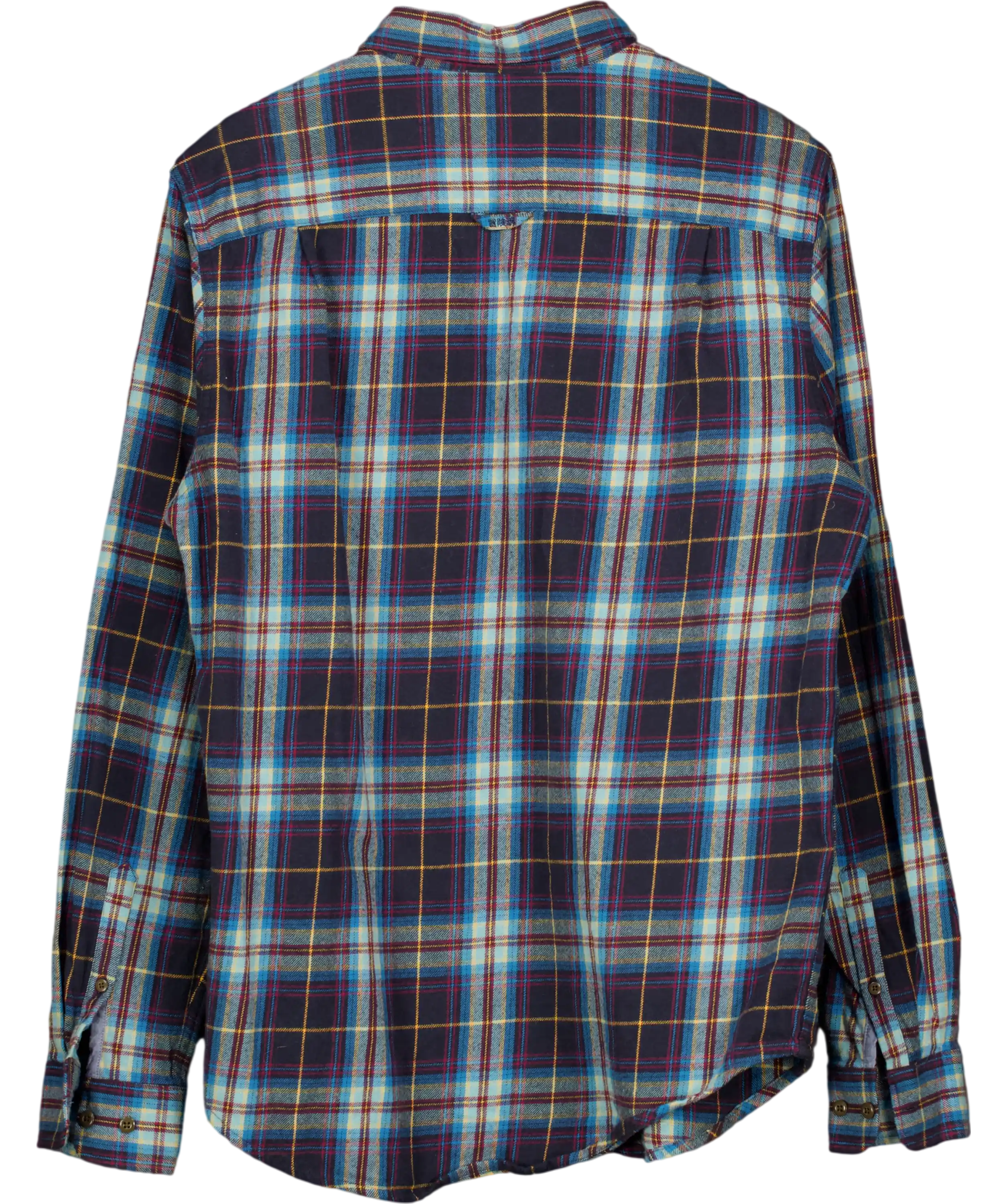 Superdry Blue Checked Flannel Shirt UK L