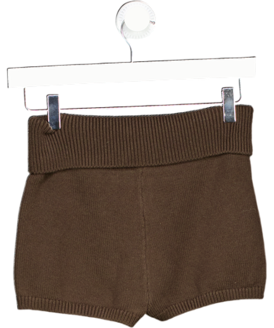 Brandy Melville Brown Harriet Knit Shorts One Size