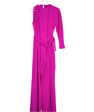 ZARA Purple Asymmetric Belted Jumpsuit UK S