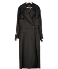 Bastet Noir Black Convertible The Modular Trench Coat / Skirt / Short Trench Fr38 UK 10