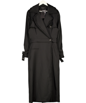 Bastet Noir Black Convertible The Modular Trench Coat / Skirt / Short Trench Fr38 UK 10
