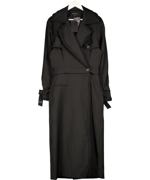 Bastet Noir Black Convertible The Modular Trench Coat / Skirt / Short Trench Fr38 UK 10