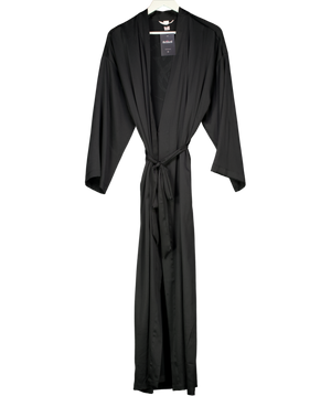 Victoria's Secret Black Fashion Show '24 Glazed Satin Long Robe UK M/L