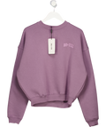 bo+tee Purple Oversized Crew-neck Jumper In Dusk UK S