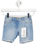 C&A Blue Denim Frayed Shorts 4 Years - Reliked