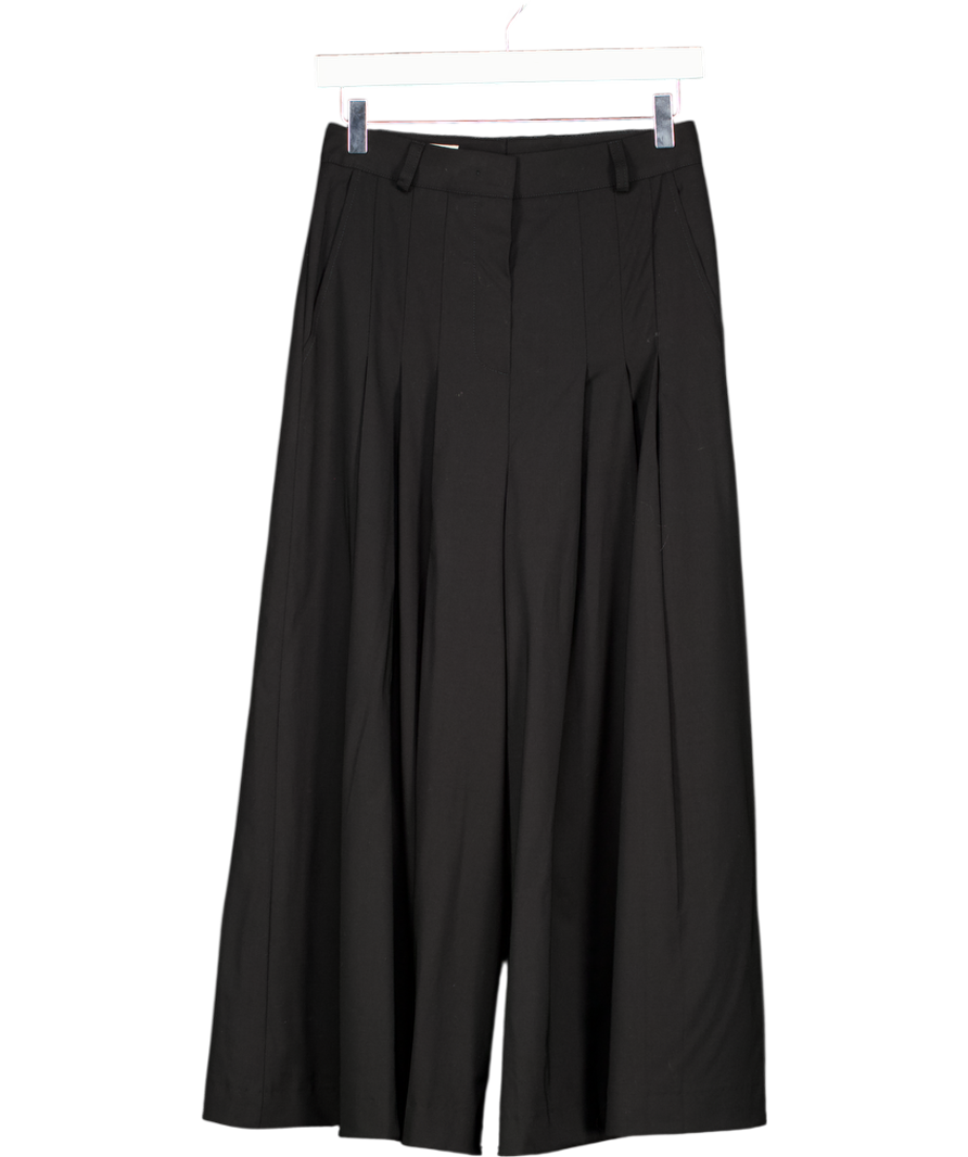 Maison Common Black Wool Blend Pleated Culottes UK XS