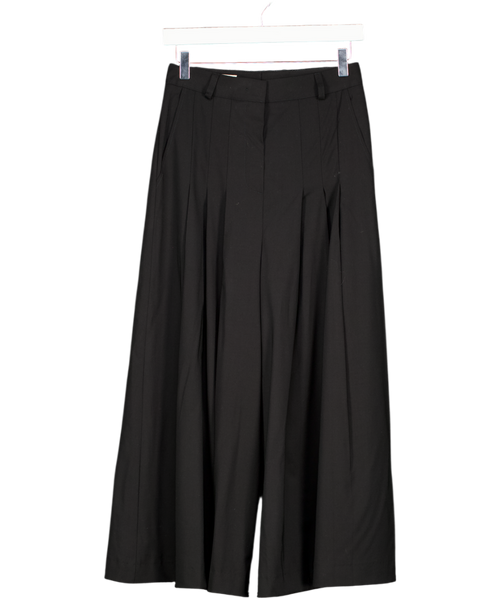 Maison Common Black Wool Blend Pleated Culottes UK XS