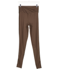 THE COUTURE CLUB Brown Sculpting Stretch Crossover Waistband Leggings UK 12