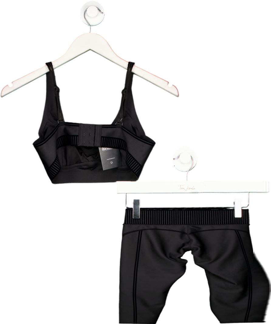 alo yoga Black Airlift High-waist 7/8 Line Up Set UK S