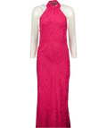 NOBODY'S CHILD Pink Floral Jacquard Fifi Maxi Dress UK 10