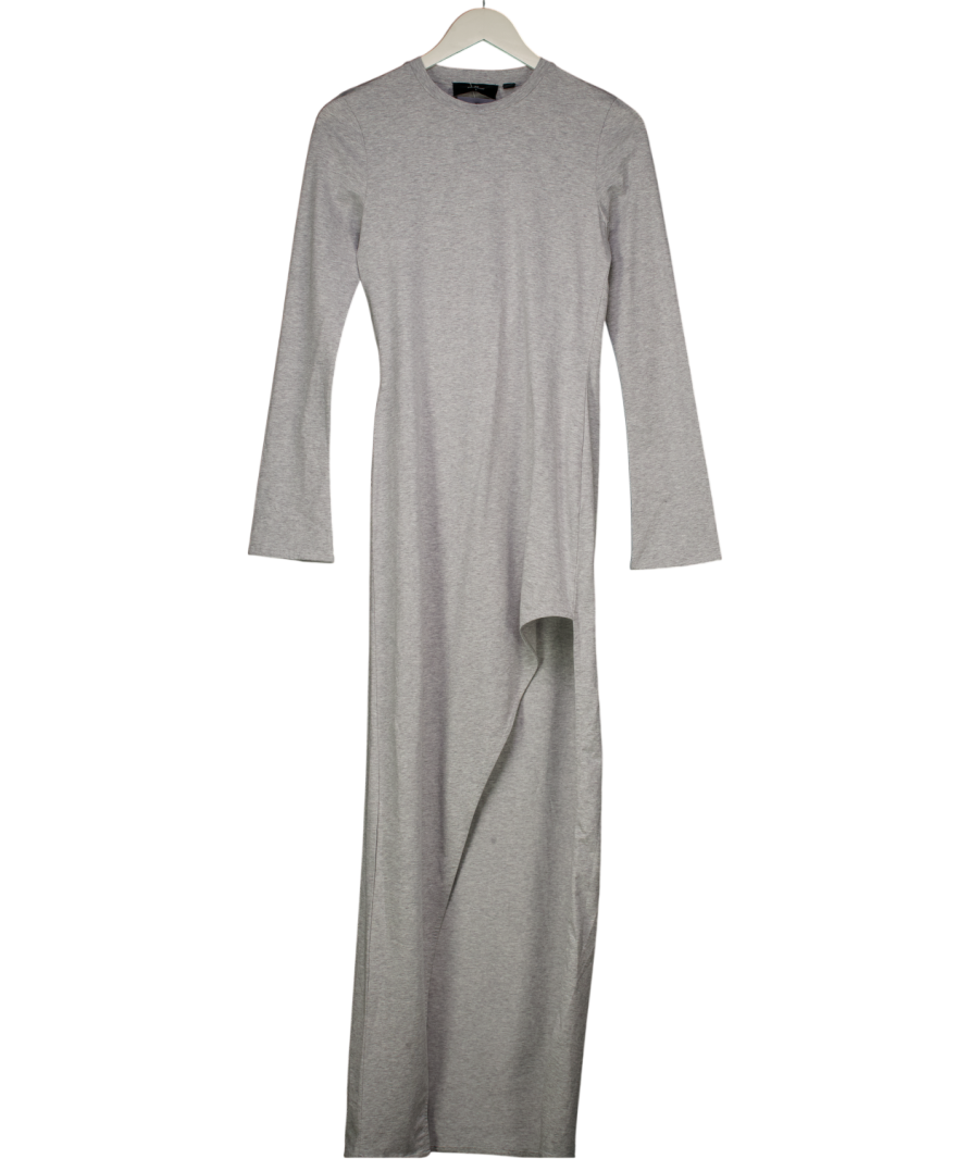 Represent Grey Long Sleeve Maxi Dress UK S