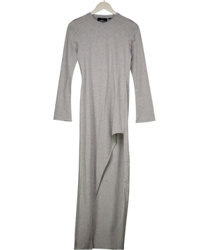 Represent Grey Long Sleeve Maxi Dress UK S