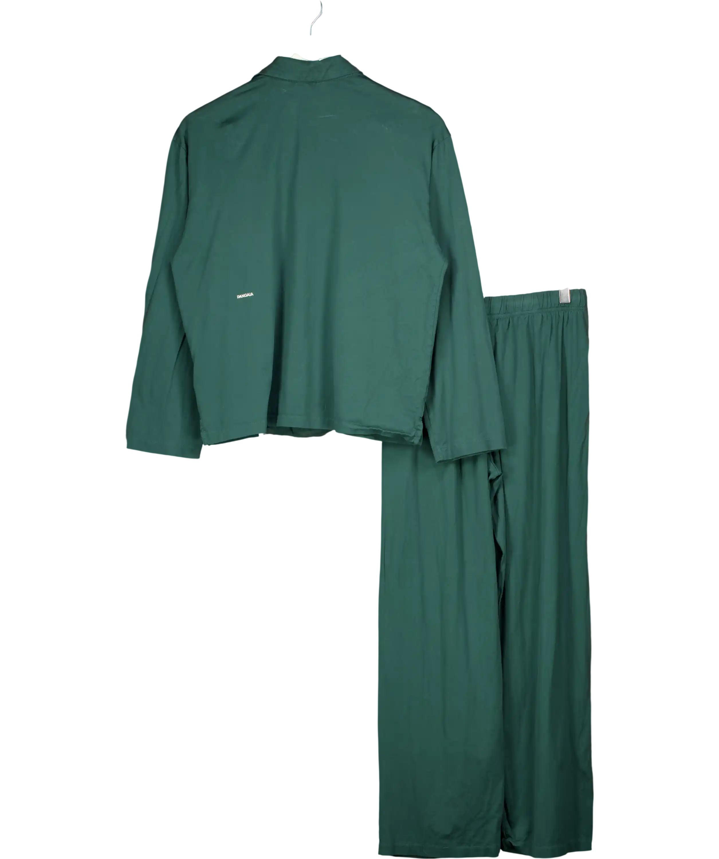 PANGAIA Green Long-sleeve Organic Cotton Button-up UK XS