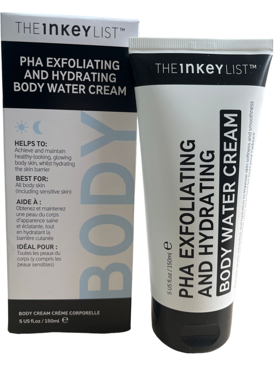 The INKEY List PHA Exfoliating and Hydrating Body Water Cream 150ml