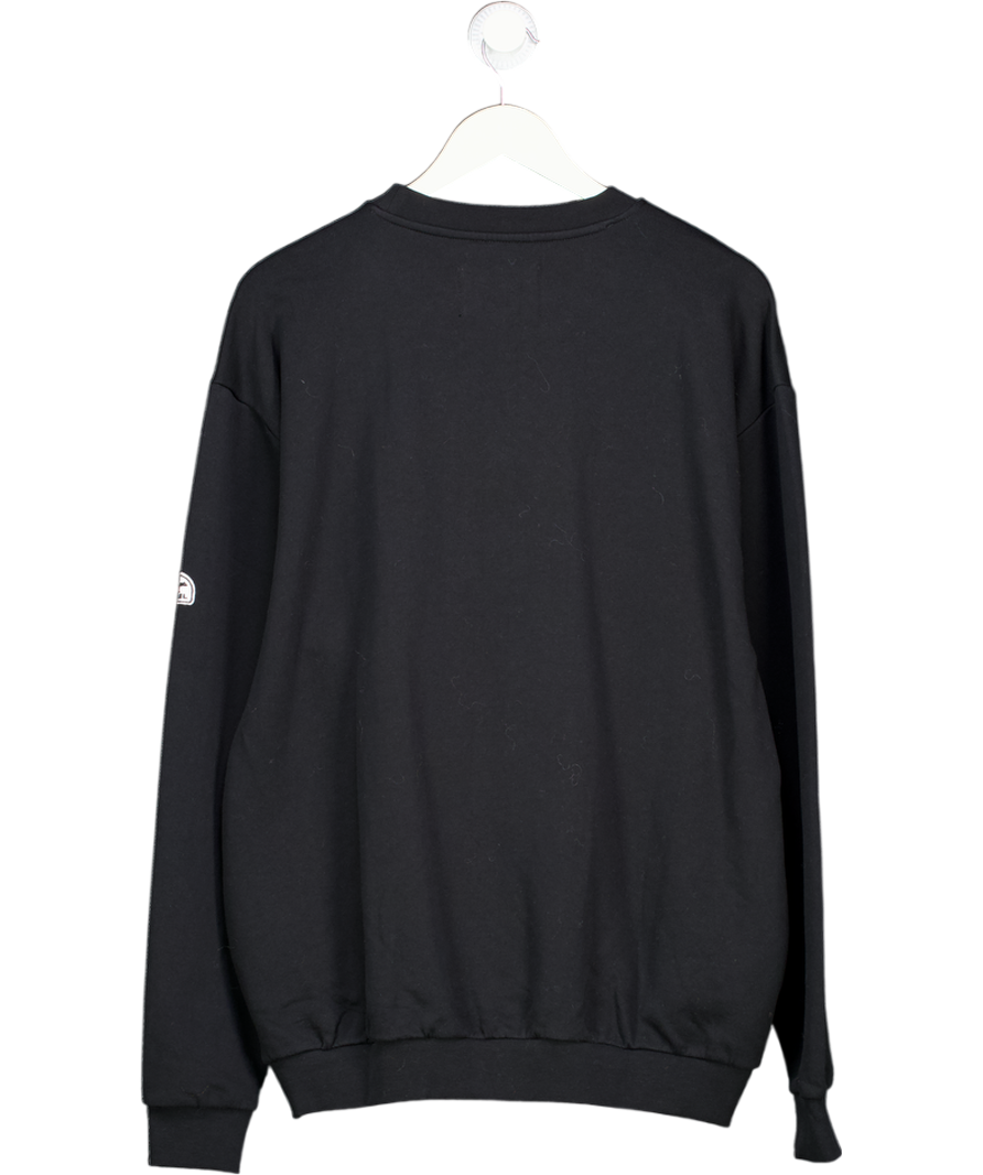 SOREL Black Embroidered Logo Crewneck Sweatshirt UK M