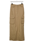 NA-KD Beige Cargo Style Maxi Skirt / Eu 34 UK 6