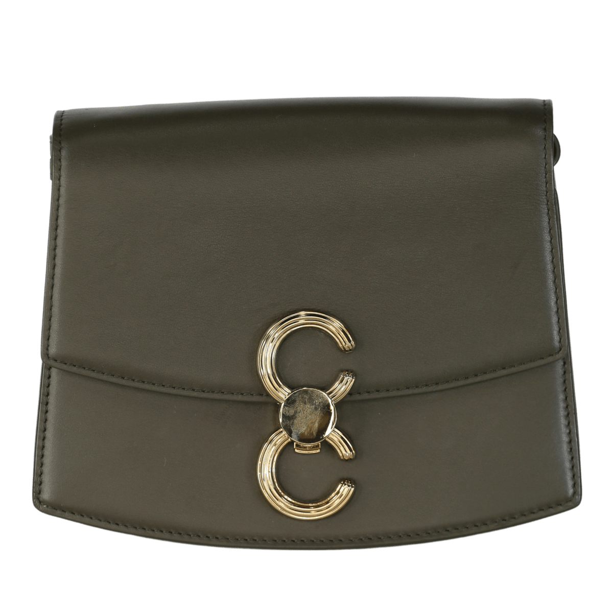 Cafune Green leather Pendulum Shoulder Bag - Reliked