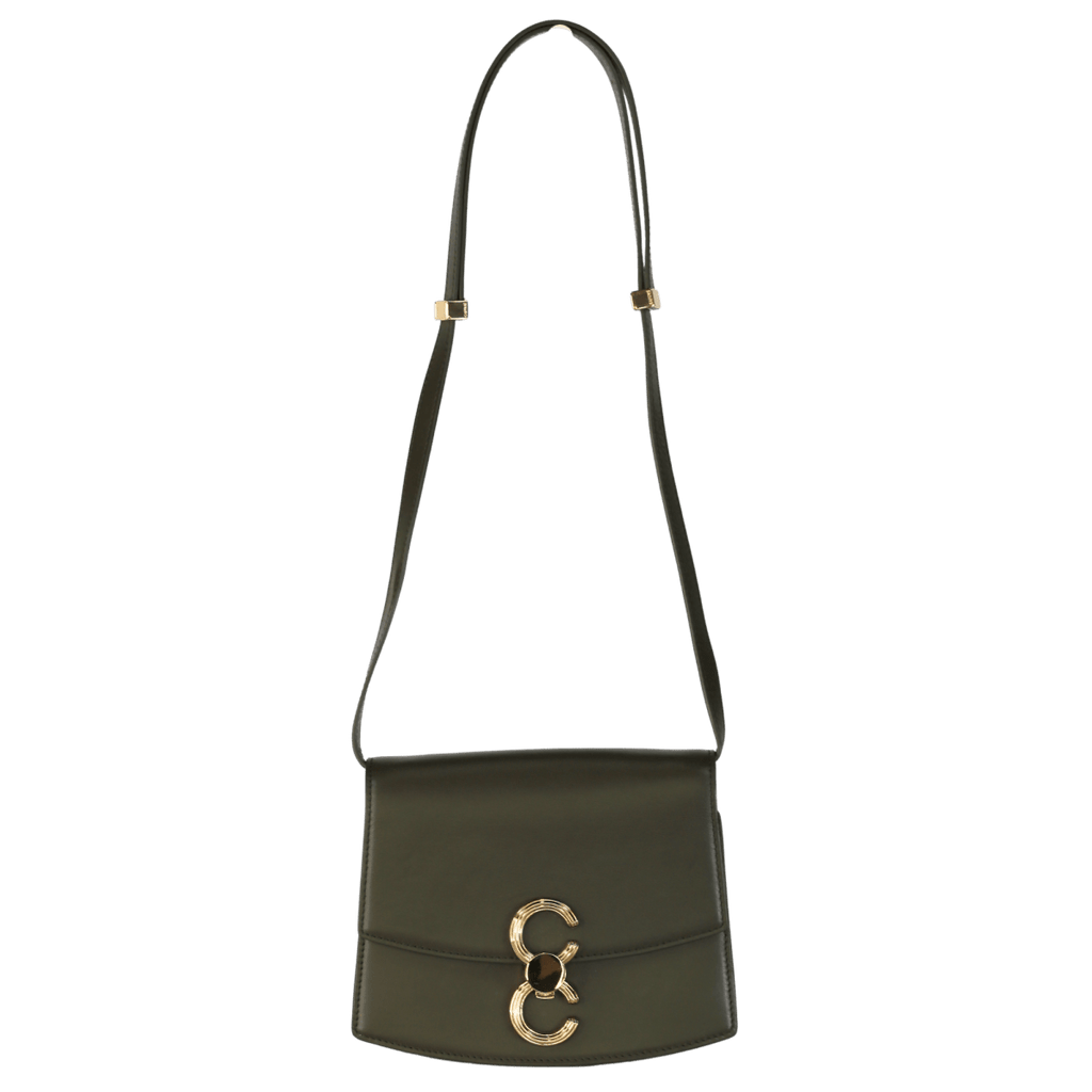 Cafune Green leather Pendulum Shoulder Bag - Reliked