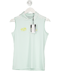 Calvin Klein Green Ladies Ck Sleeveless Polo With La Carla Hotel Embroidery UK 10 - Reliked