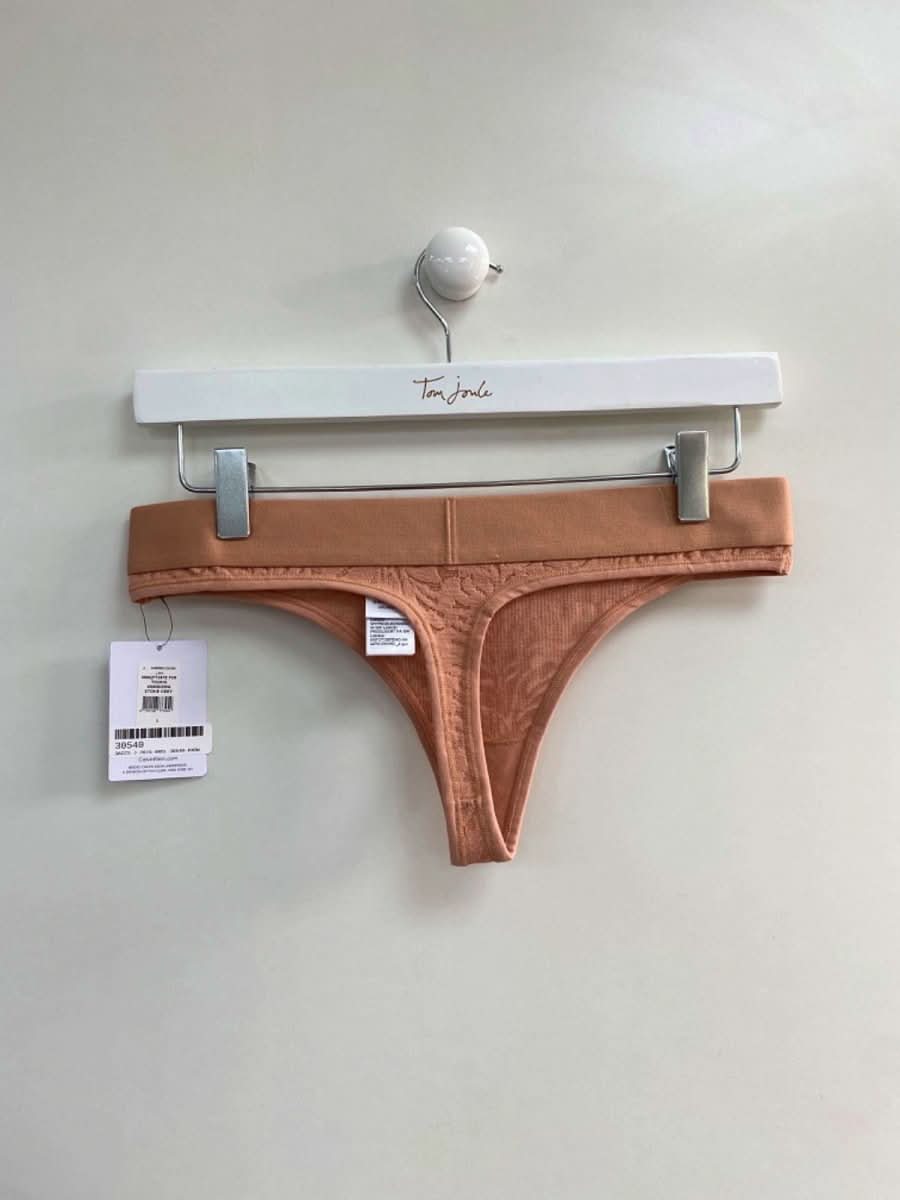 Calvin Klein Stone Grey Intrinsic Thong/String UK S - Reliked