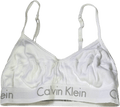 Calvin Klein White Cotton Bralette Lightly Lined UK M - Reliked