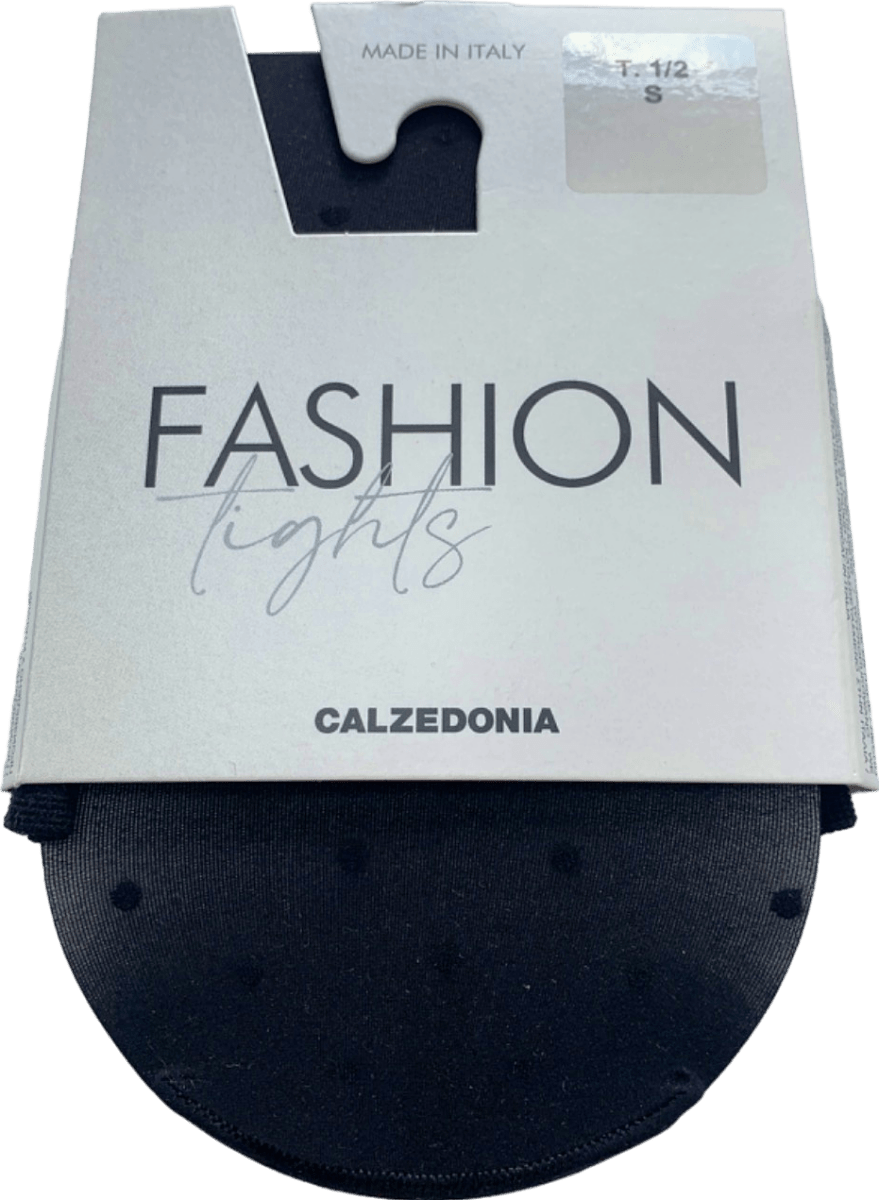 Calzedonia Black Fashion Tights Polka Dot T. 1/2 S - Reliked