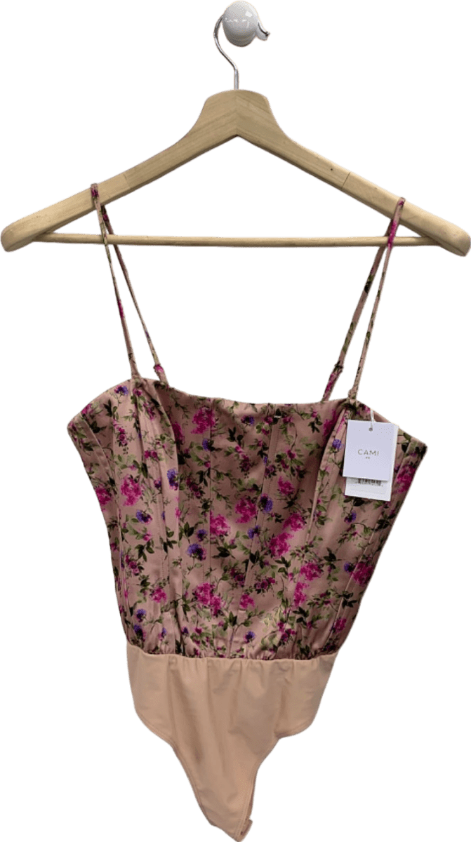 Cami NYC Spring Geranium Tamara Bodysuit Size UK 4 - Reliked