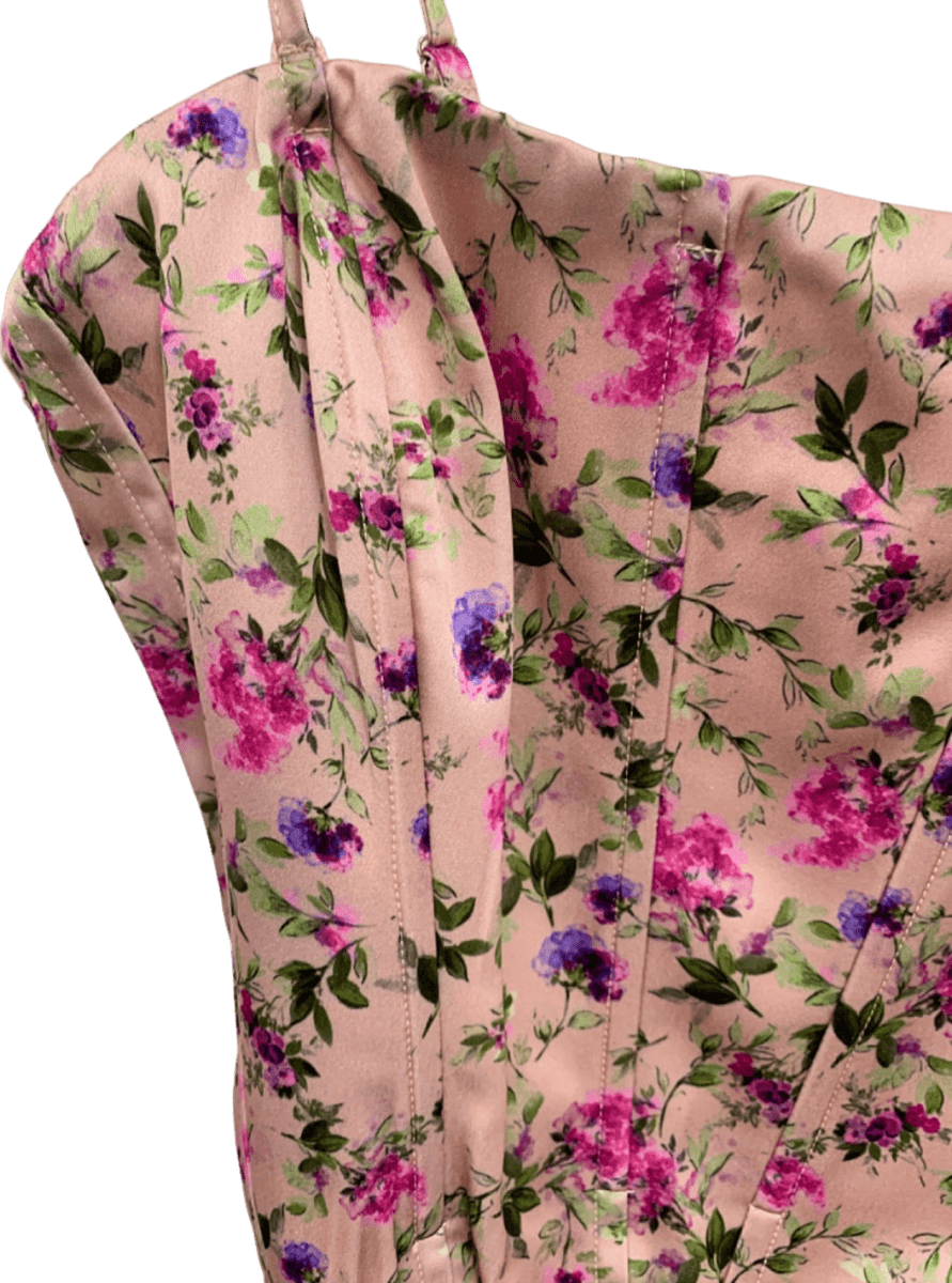 Cami NYC Spring Geranium Tamara Bodysuit Size UK 4 - Reliked