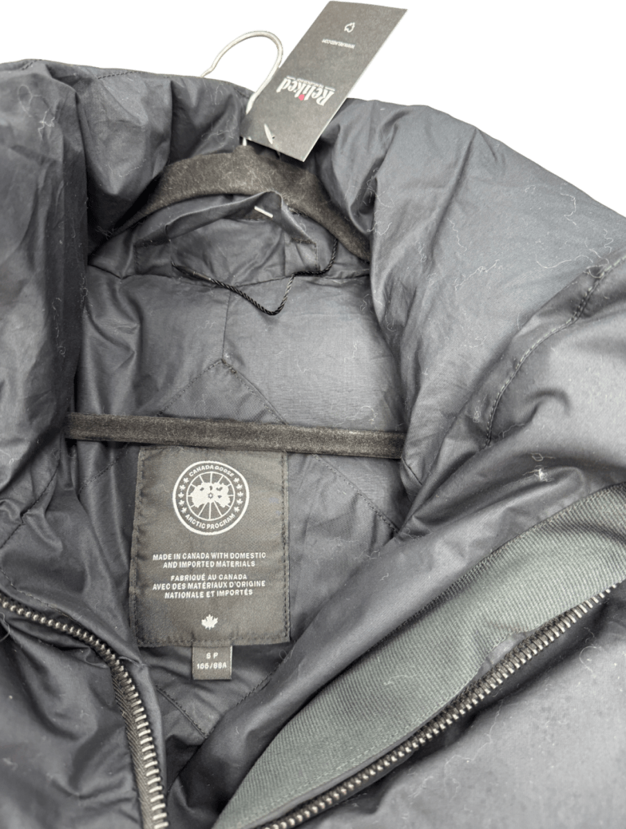 Canada Goose Black Down Filled Garnet Cropped Puffer Jacket UK S - Reliked