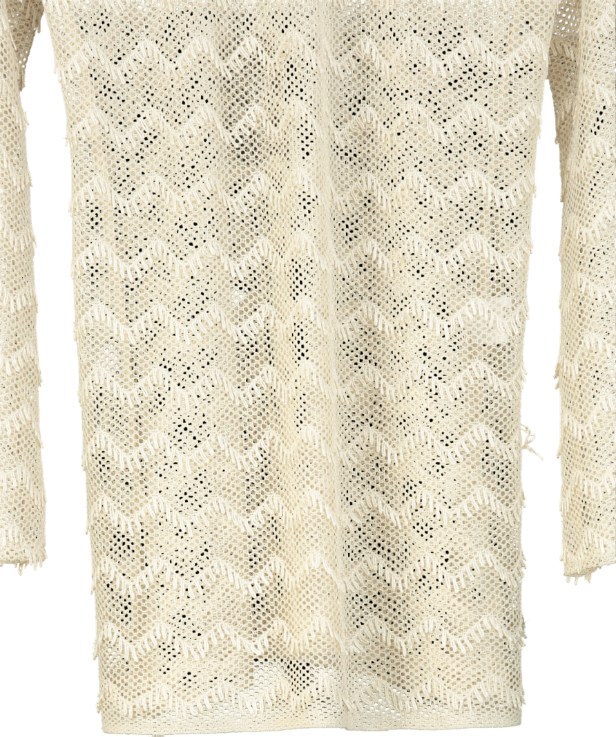 Capri swim Beige Low Back Detailed Cover Up UK S - Reliked