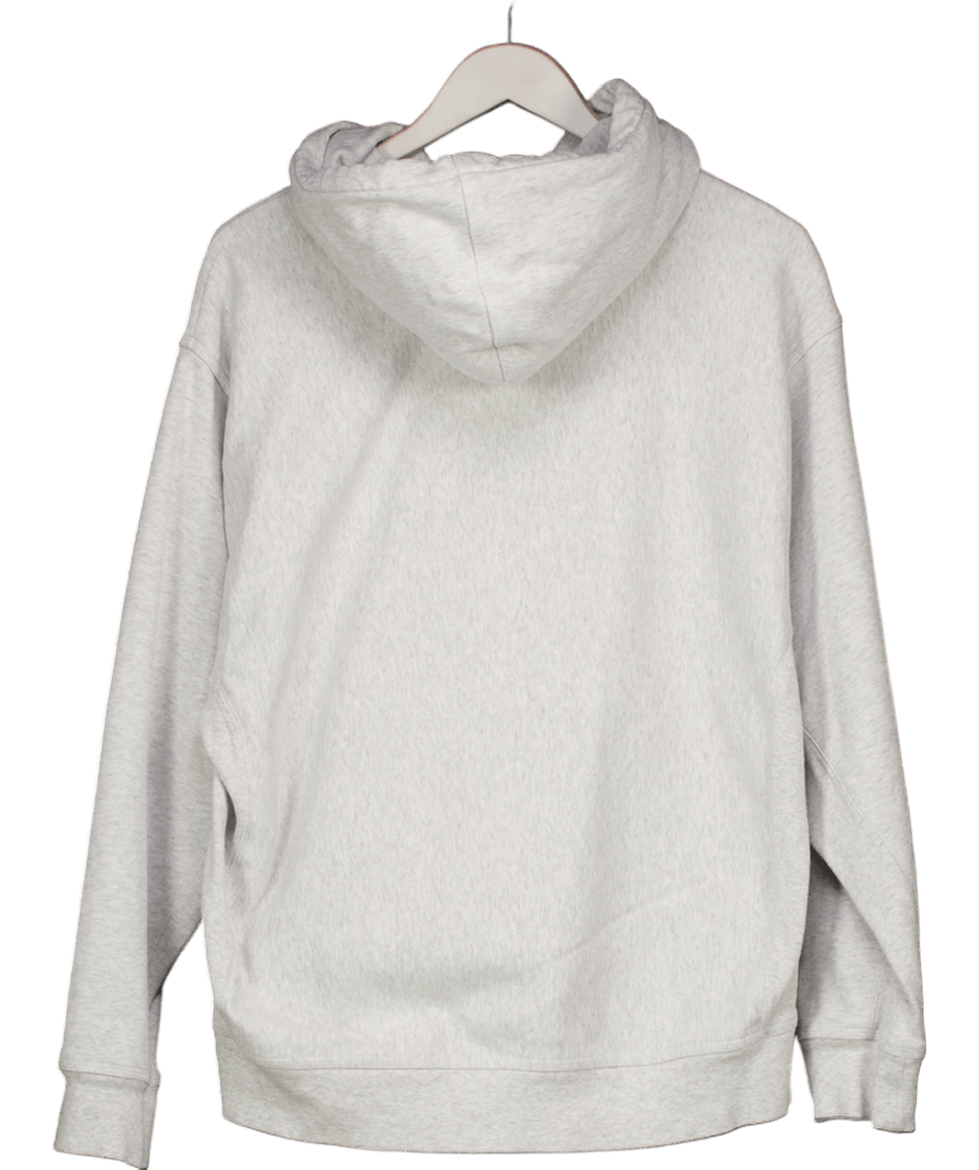 Carhartt Grey Hooded American Script Sweatshirt UK L - Reliked