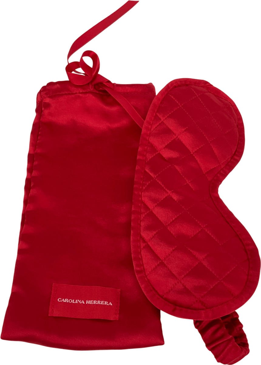 Carolina Herrera Sleeping Eye Mask Red One size - Reliked