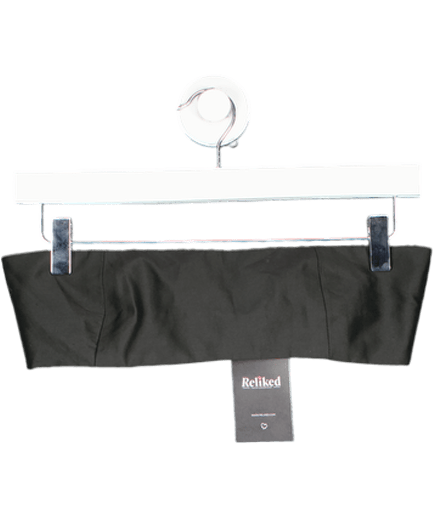 CAROLINE BRUCE Black 2 - piece Bandeau Top And Peplum Skirt Set UK XS - Reliked