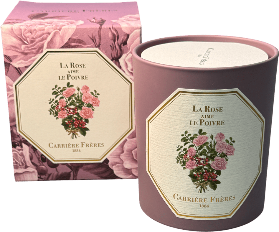 Carrière Frères La Rose Aime Le Poivre Candle 185g - Reliked