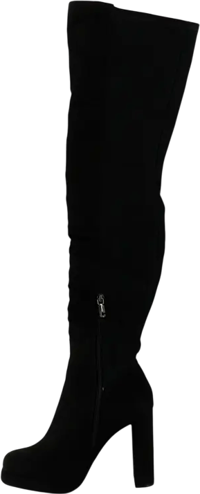 Carvela Black Microsuede Over The Knee Boots UK 3 EU 36