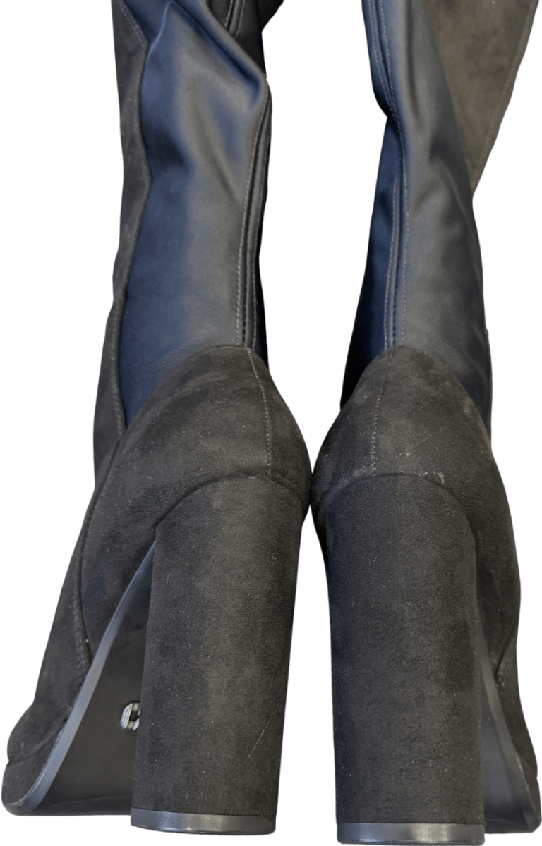 Carvela Black Microsuede Over The Knee Boots UK 4 EU 37 👠 - Reliked