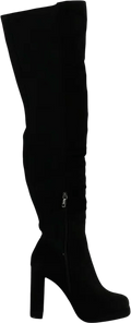 Carvela Black Microsuede Over The Knee Boots UK 4 EU 37 👠 - Reliked