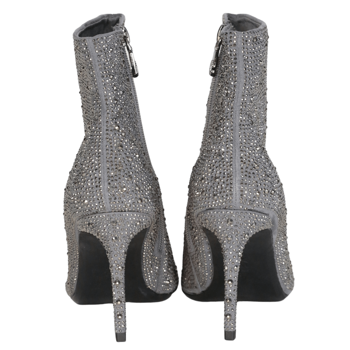 Carvela Grey Suded Crystal Embellished Ankle Boots UK 5 EU 38 👠 - Reliked