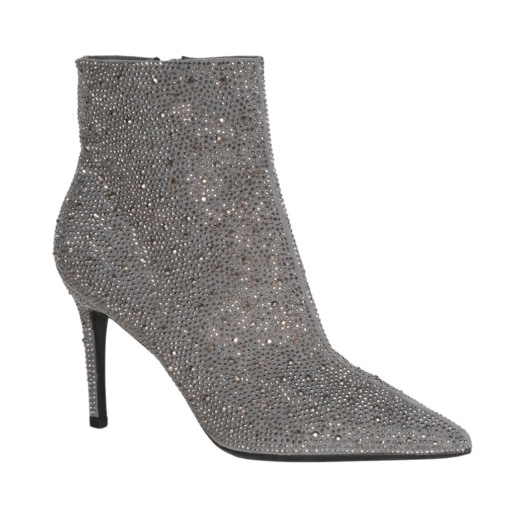 Carvela Grey Suded Crystal Embellished Ankle Boots UK 5 EU 38 👠 - Reliked