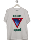 CasaBlanca White Logo T-shirt UK M - Reliked