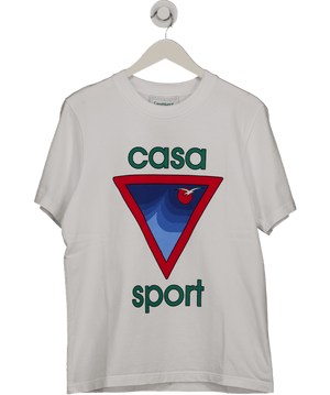 CasaBlanca White Logo T-shirt UK M